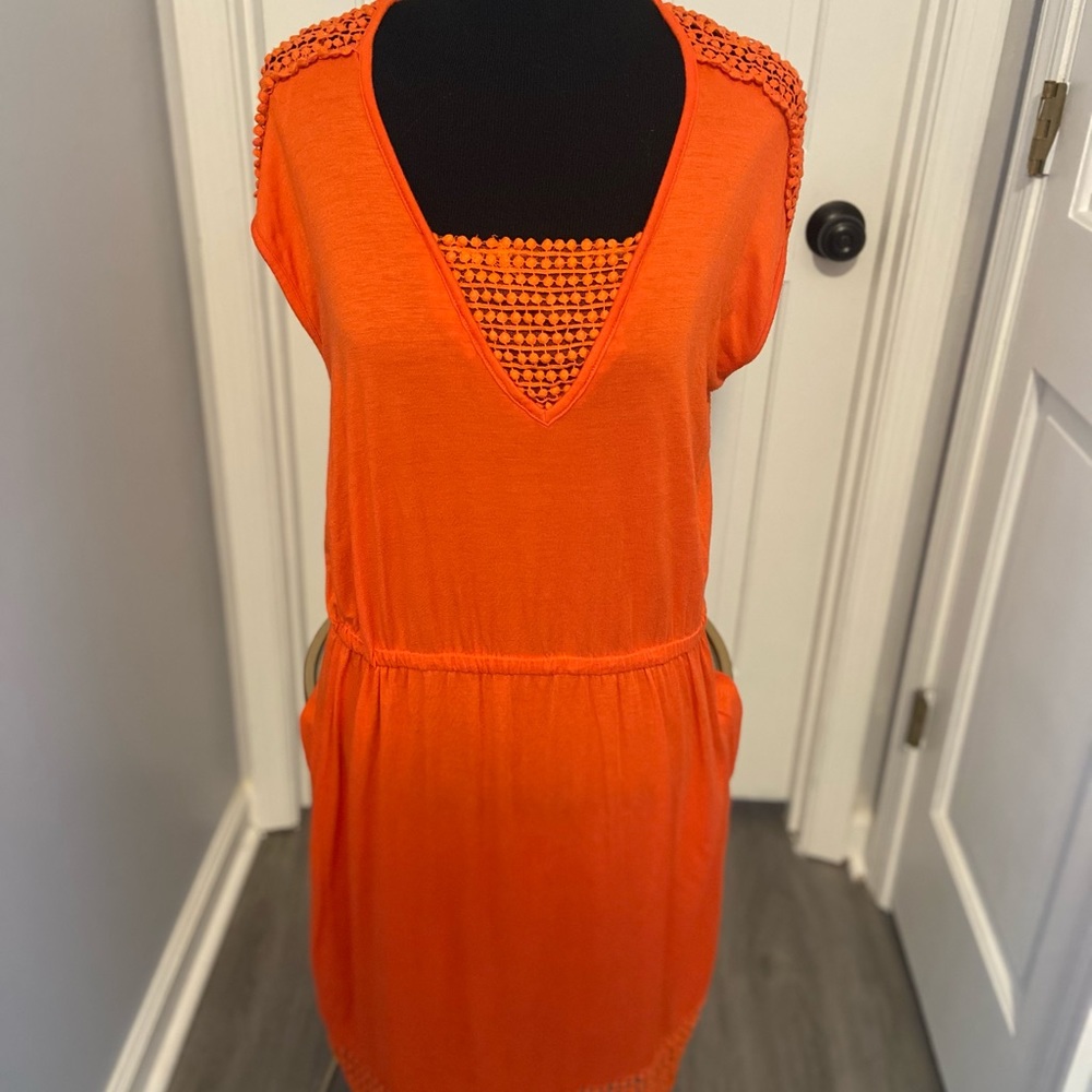 Spring orange dress